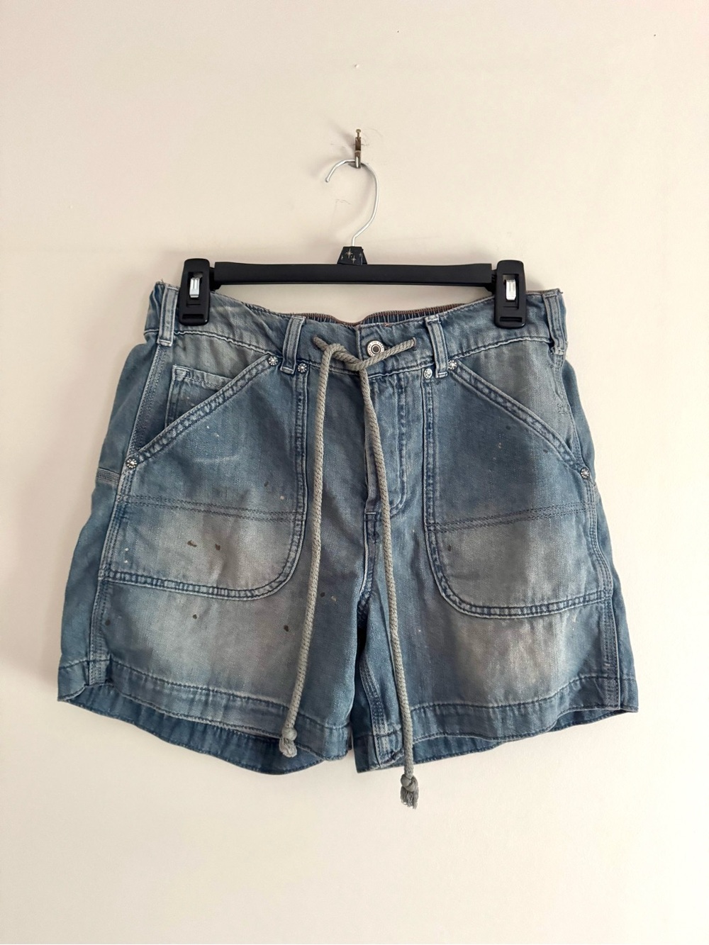 Free People Pull On Shorts - Size XS - Washed Blue